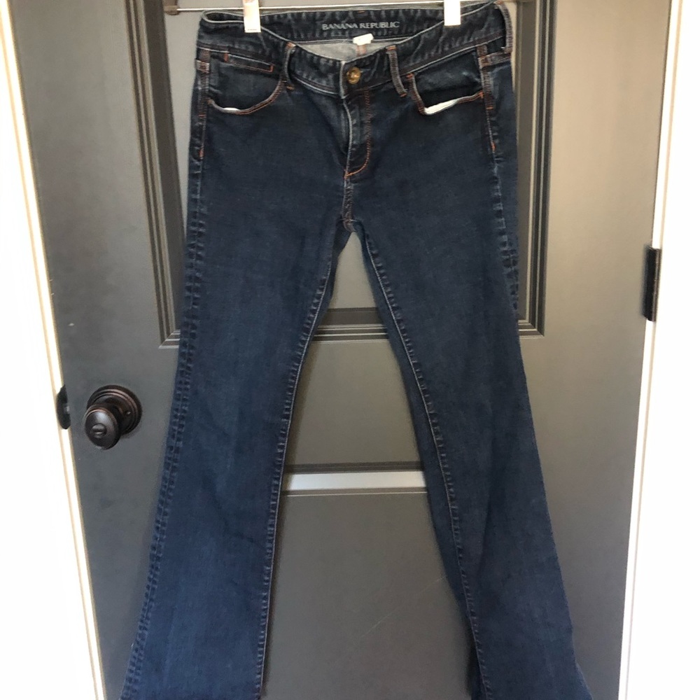 Petit Banana Republic Darkwash Bootcut Jeans